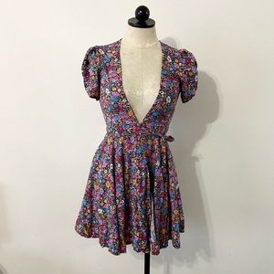 Motel Rocks floral skater dress XS Dollskill